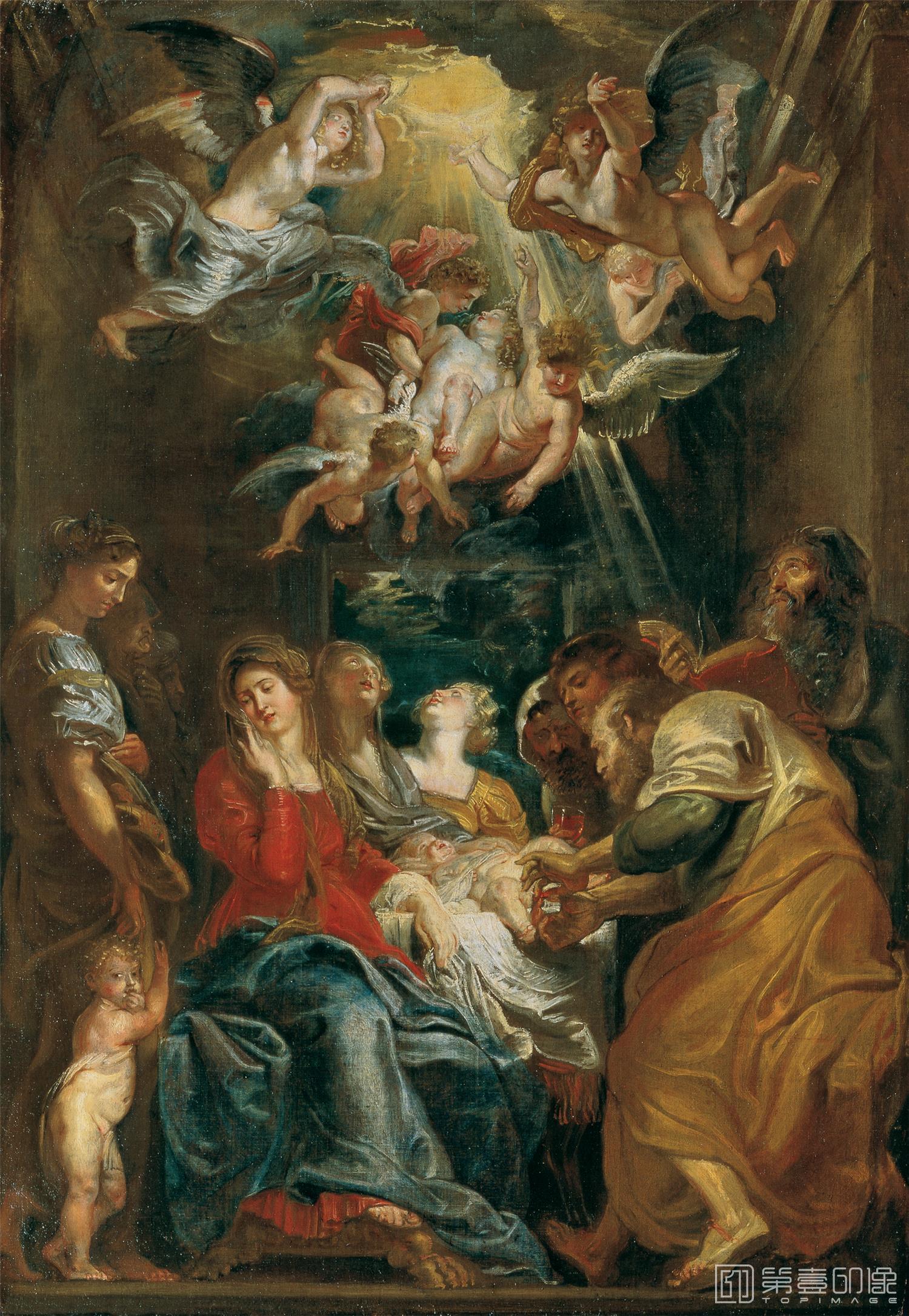 油画-列支敦士登皇家美术馆-Peter Paul RubensThe Circumcision-376